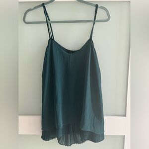 White House Black Market Green Camisole Top